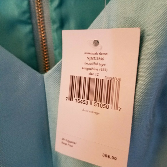 Sold:Kate Spade Susannah Dress, silk blend fit & flare - Picture 6 of 8